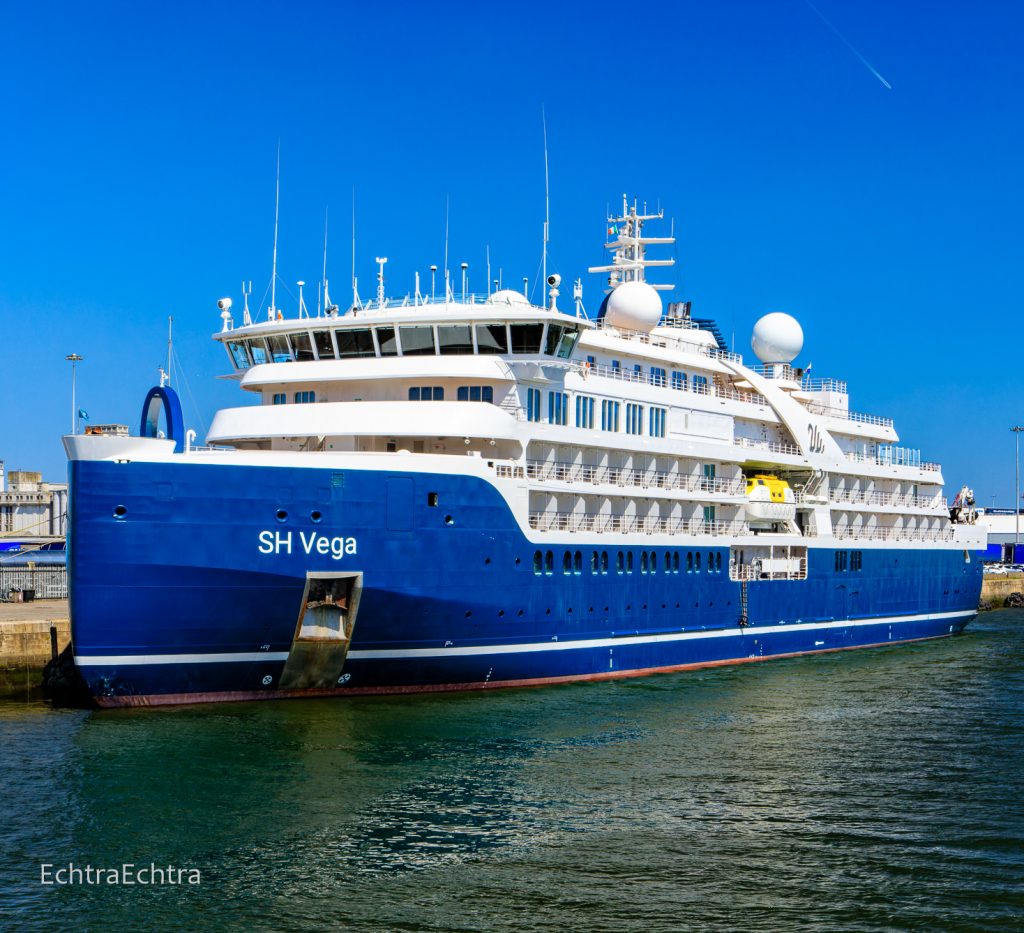 Swan Hellenic's SH Vega berthed in Dublin, Ireland